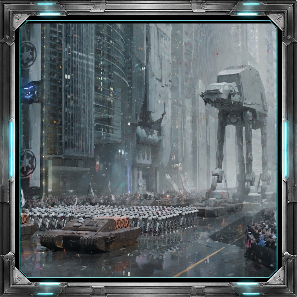 Military parade sponsored by the Ministry of War